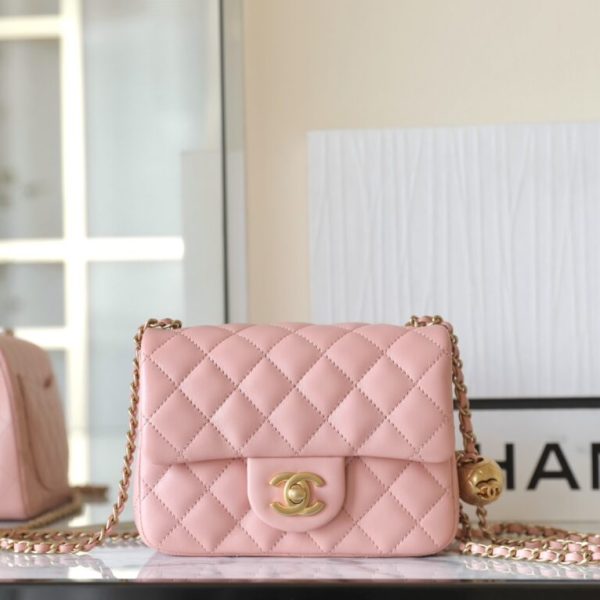 CHANEL CF 17cm Golden Ball rose — réplique