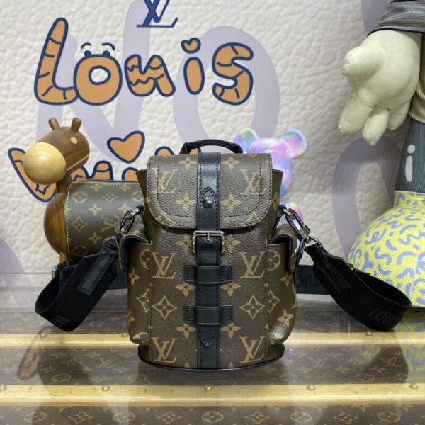 Louis Vuitton Nano Christopher sac à dos marron — réplique