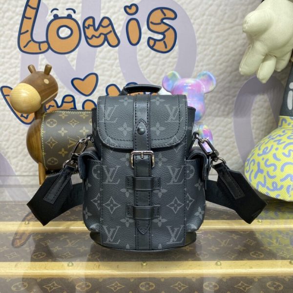 Louis Vuitton Nano Christopher sac à dos noir — réplique