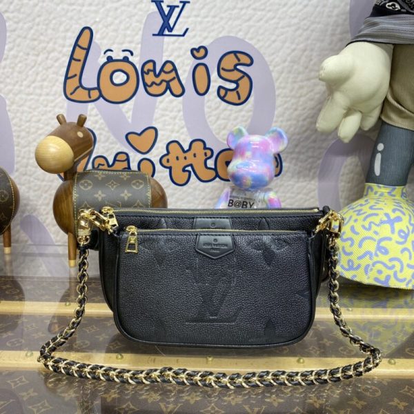 Pochette Multi Pochette Accessoires noire — réplique Louis Vuitton