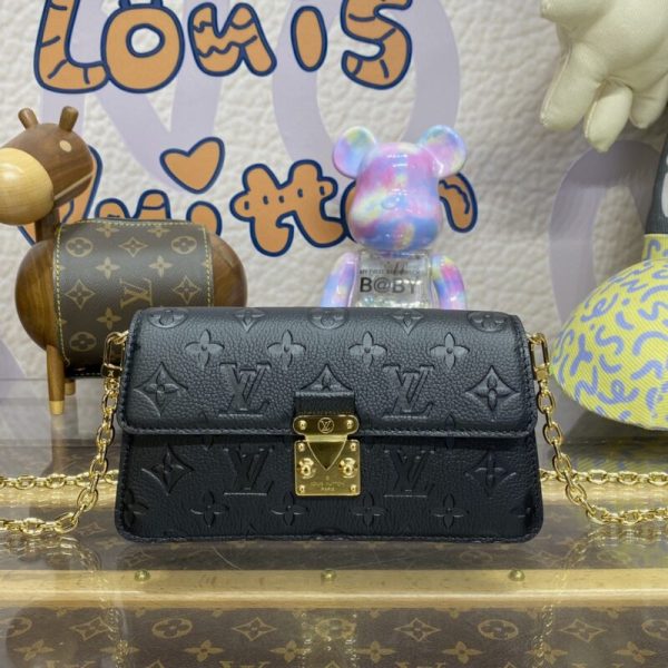 Louis Vuitton portefeuille On Chain Metis noir — réplique