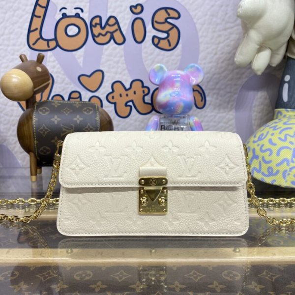 Louis Vuitton portefeuille On Chain Metis blanc — réplique