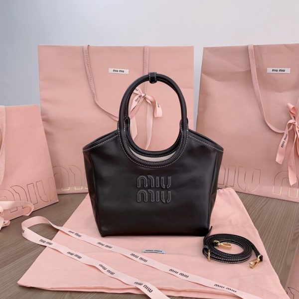Miu Miu Ivy petit format cabas noir — réplique