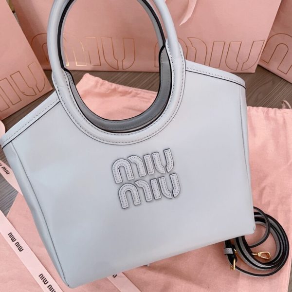 Miu Miu Ivy petit format cabas gris — réplique