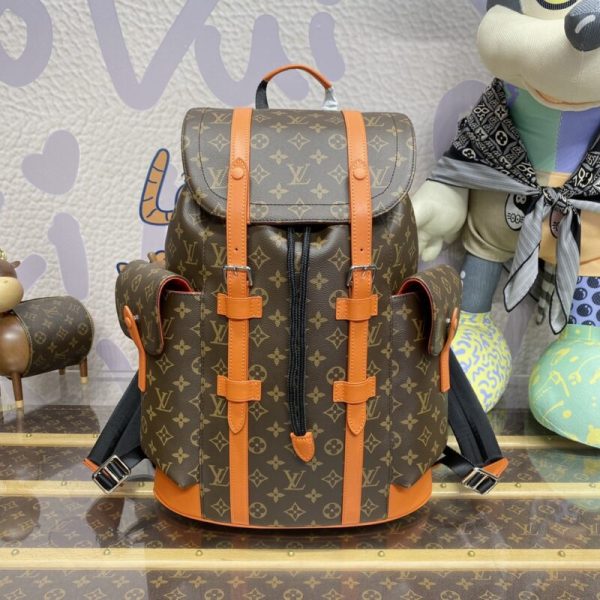 Louis Vuitton Christopher sac à dos Orange — réplique