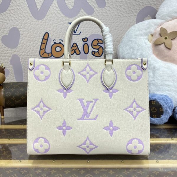 LV Onthego blanc violet — réplique