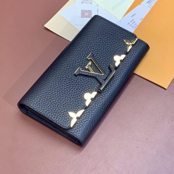 Louis Vuitton Capucines Long noir — réplique