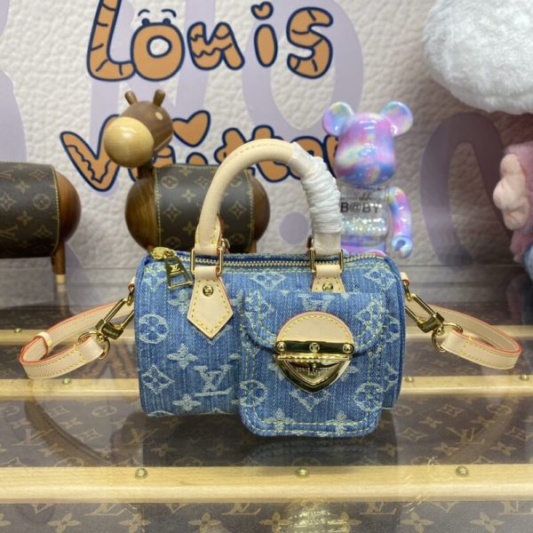 Louis Vuitton Speedy Nano Denim New — réplique