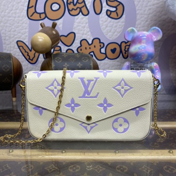 Louis Vuitton Felicie Pochette blanc violet — réplique