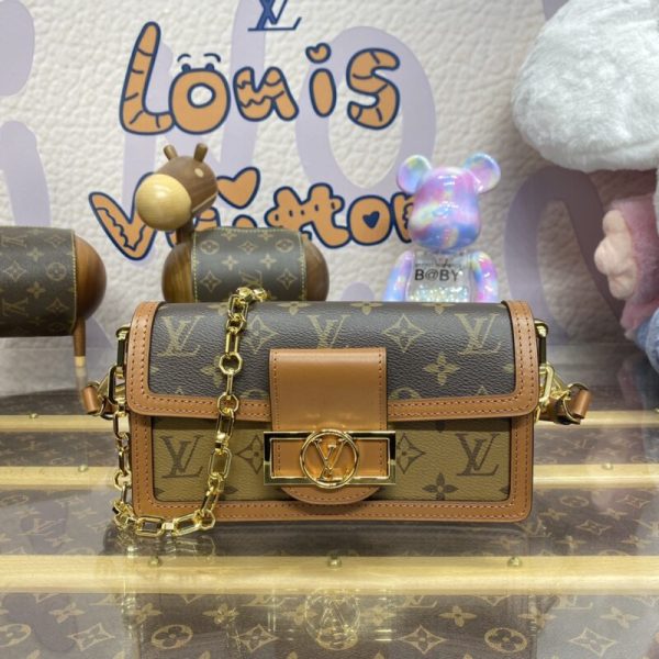 Louis Vuitton Dauphine East West marron — réplique