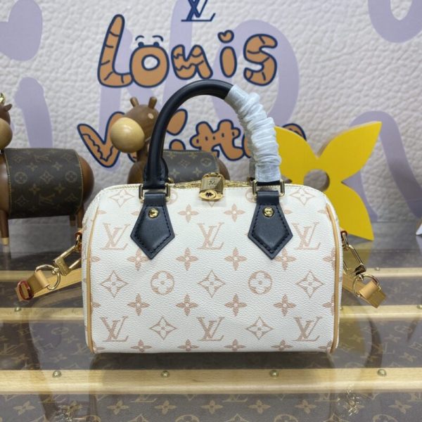 Louis Vuitton Speedy Bandouliere Beige — réplique