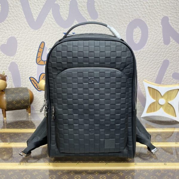 Louis Vuitton Avenue sac à dos noir Grid — réplique