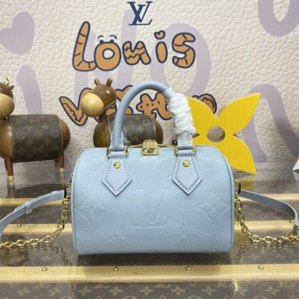 Louis Vuitton Speedy Bandouliere 20 bleu ciel — réplique