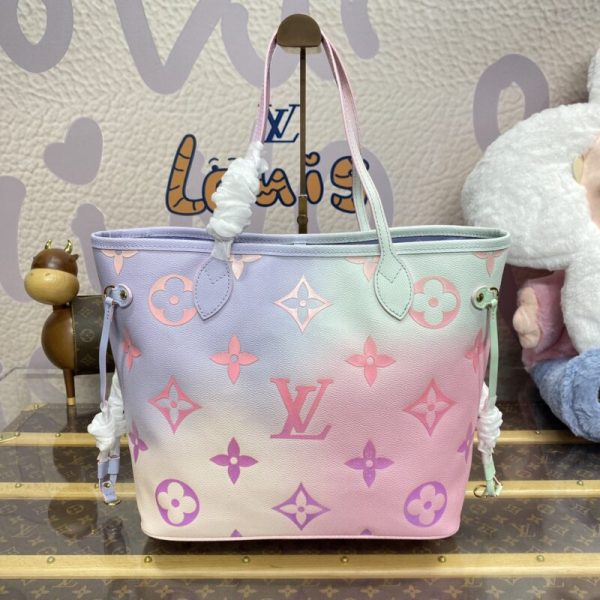 Louis Vuitton Neverfull MM violet — réplique