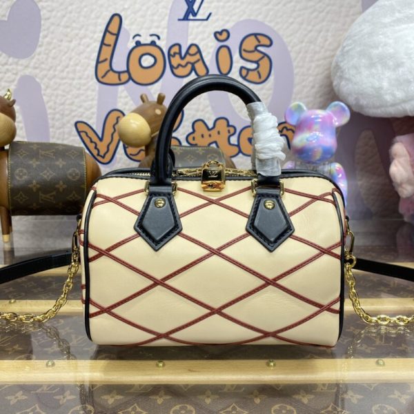 Louis Vuitton Speedy Bandouliere 20 Beige — réplique