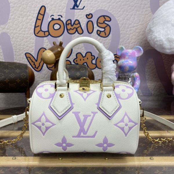 Louis Vuitton Speedy Bandouliere 20 blanc violet — réplique