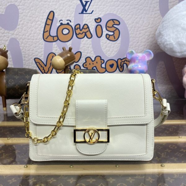 Louis Vuitton Dauphine MM blanc — réplique