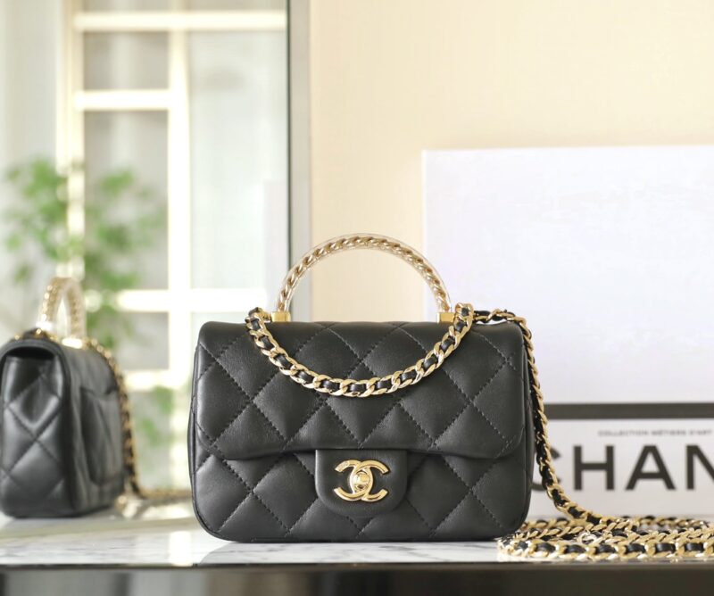CHANEL CF 19 cm Handle noir — réplique