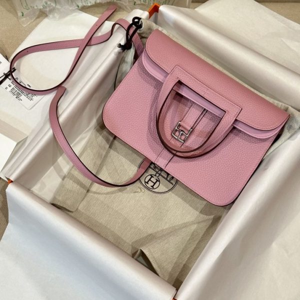 Hermès Halzan rose — réplique