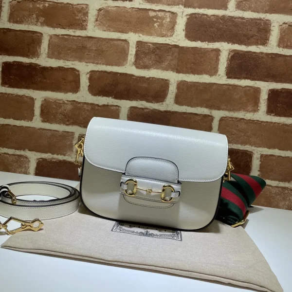 Sac porté épaule Gucci Horsebit 1955 souple format moyen — réplique