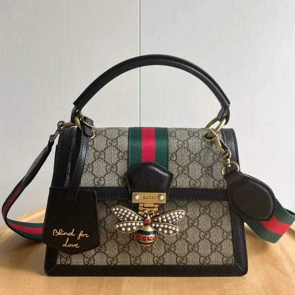 Sac Gucci Queen Margarnet en coloris noir — réplique