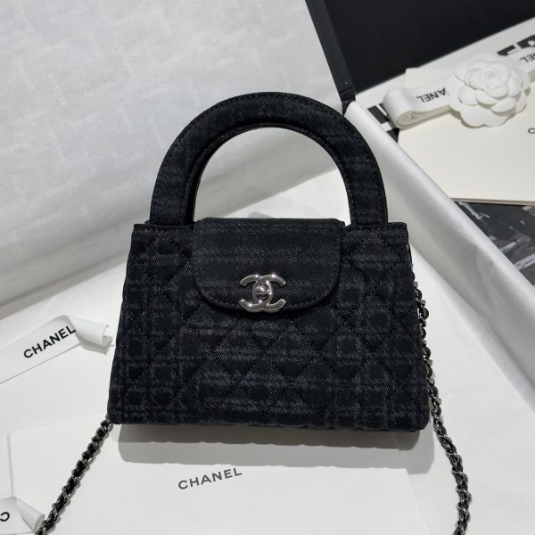 Chanel Kelly sac noir Woollen — réplique