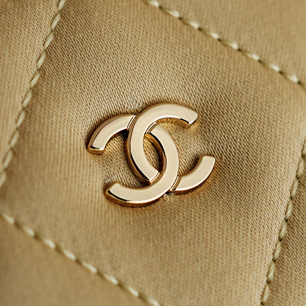 Chanel grand format Shopping Raffia cabas blanc — réplique – Image 5