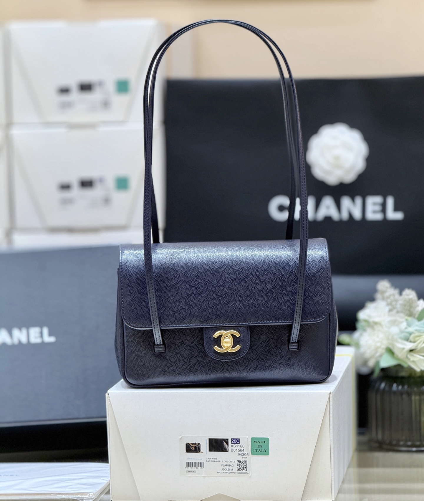 Chanel Preppy Coco 26 sac noir — réplique – Image 6