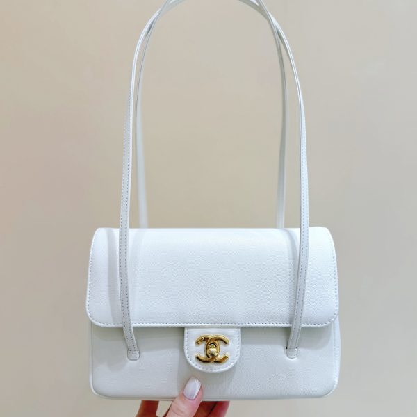 Chanel Preppy Coco 26 sac blanc — réplique
