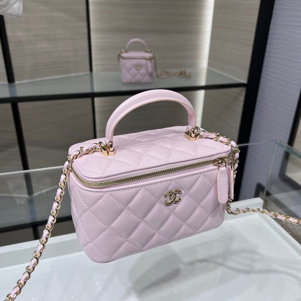 Chanel Long Vanity avec poignée Rose — réplique