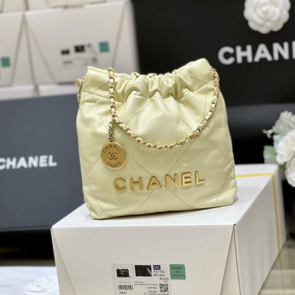 Chanel 22 Mini sac Light jaune — réplique