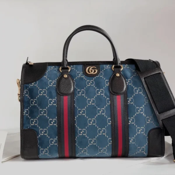 Modèle Gucci velours GG Monogram texturé cuir de veau — réplique