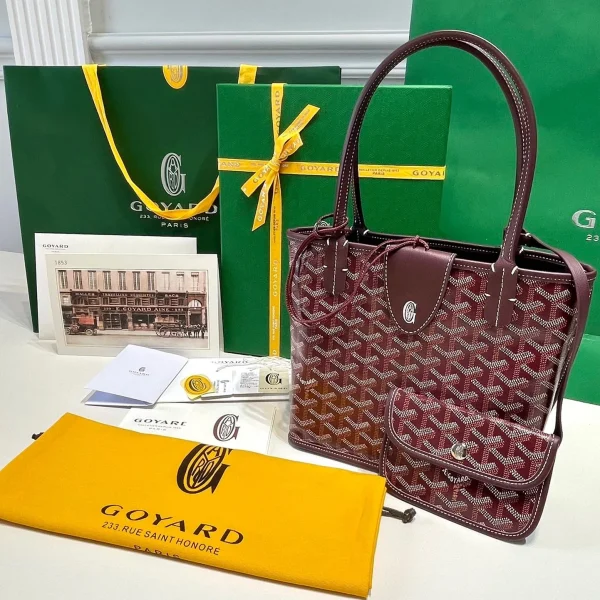 Modèle Goyard Anjou mini en coloris bordeaux — réplique
