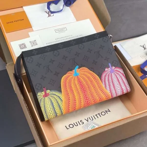 Pochette Louis Vuitton motif citrouille 26 cm — réplique