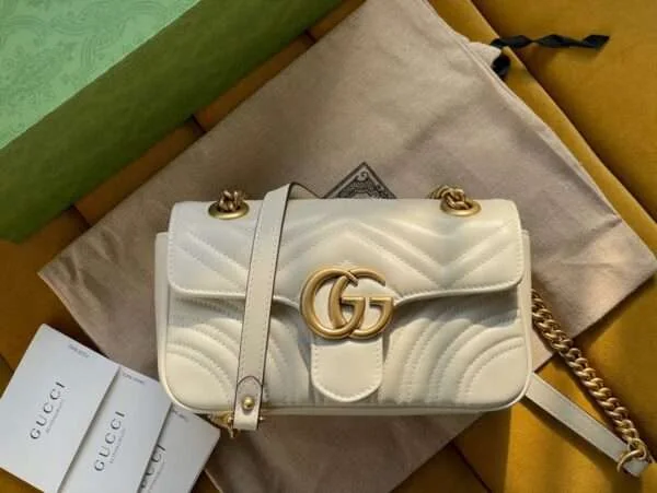 Sac à main Gucci Marmont réplique 11 coloris blanc 22 cm – pour femme — réplique