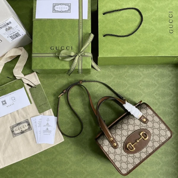 Sac à main Gucci 1955 avec coloris marron anse 23 × 16 × 12 cm – pour femme — réplique