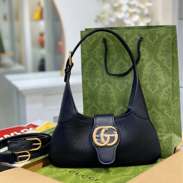 Sac à main Gucci coloris noir 28 cm – pour femme — réplique