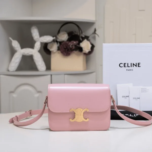 Sac à main Céline mini coloris rose cuir lisse 19 cm — réplique