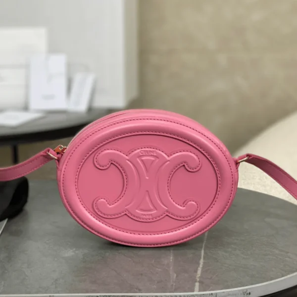Sac à main Céline mini coloris rose cuir lisse 16 × 12.5 × 4 cm — réplique