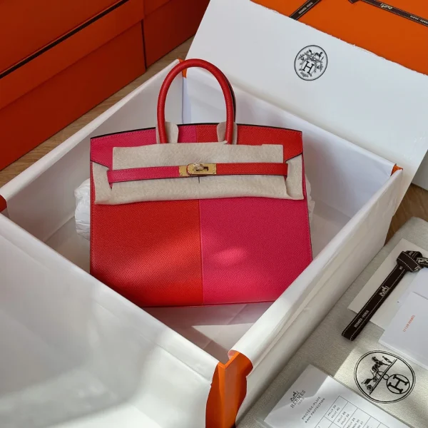 Modèle HN 25 coloris rose/coloris rouge Epson cuir finitions dorées — réplique
