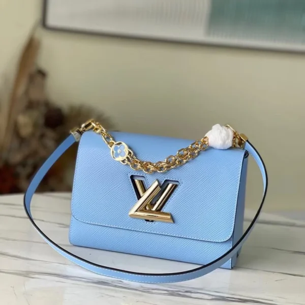 Sac à main Louis Vuitton Twist coloris bleu 24 cm – pour femme — réplique