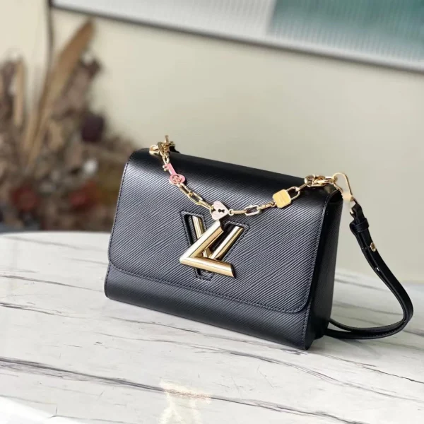 Sac à main Louis Vuitton Twist mini fermoir doré 23 × 17 × 9.5 cm — réplique