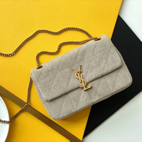 Sac Saint Laurent format moyen Jamie Carré Rive Gauche ‘coloris beige’ — réplique