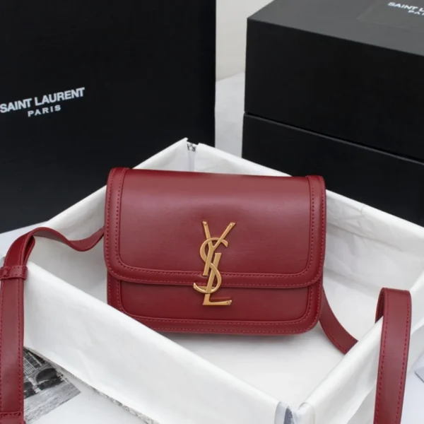 Sac porté épaule Saint Laurent Solferino petit format cuir cartable — réplique