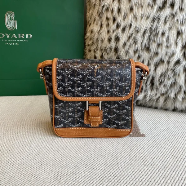 Sac Goyard coloris noir toile enduite mini Cross-Body — réplique
