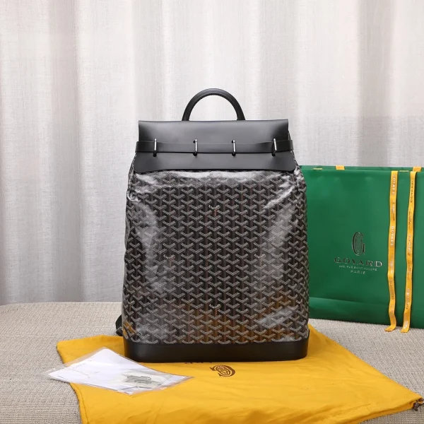 Modèle Goyard Steamer GM coloris noir cuir voyage — réplique