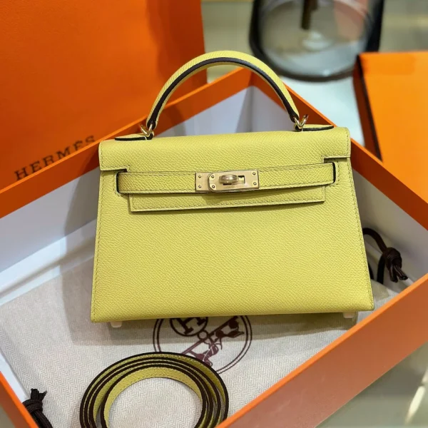 Modèle HN mini 20 coloris jaune finitions dorées — réplique