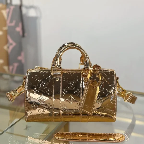Sac Louis Vuitton édition limitée doré Monogram Miroir Speedy 30 — réplique