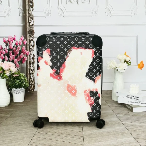 Valise Louis Vuitton Horizon 55 à roulettes Aistinctive artistique motif — réplique