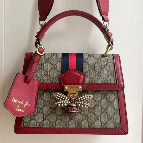 Sac Gucci Queen Margarnet en coloris rouge — réplique
